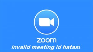 zoom says invalid meeting id